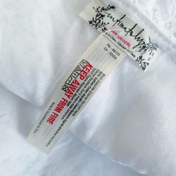 Free People Daydream White Lace Slip Mini Dress Medium - Picture 4 of 9